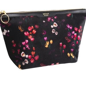 Anthropologie Wouf Tulips Velvet Pouch